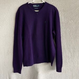 Polo by Ralph Lauren Lambswool V-Neck Sweater.